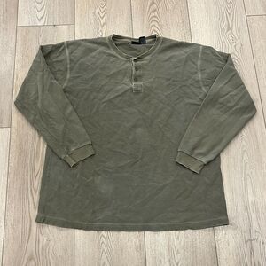Mens Army Green Cherokee Long Sleeve Size XL
